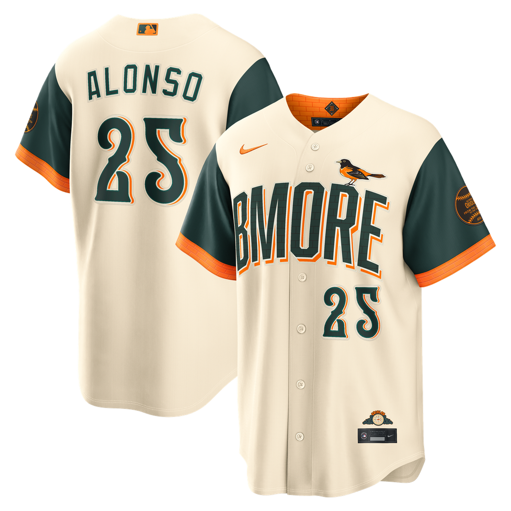 Baltimore Orioles Pete Alonso 2026 City Connect Stadium Jersey (Cream)