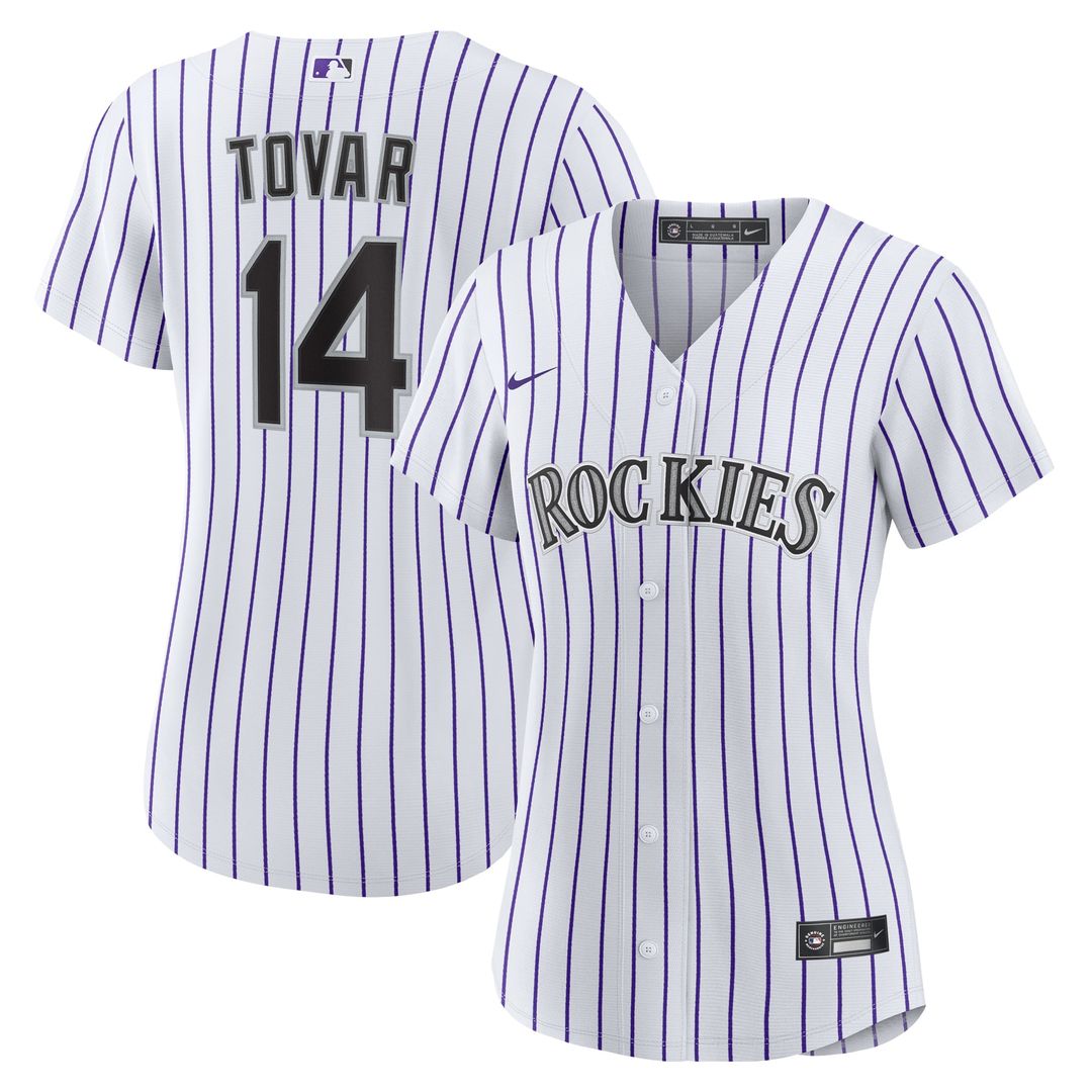 Colorado Rockies Ezequiel Tovar Women's Home Replica Jersey (White)