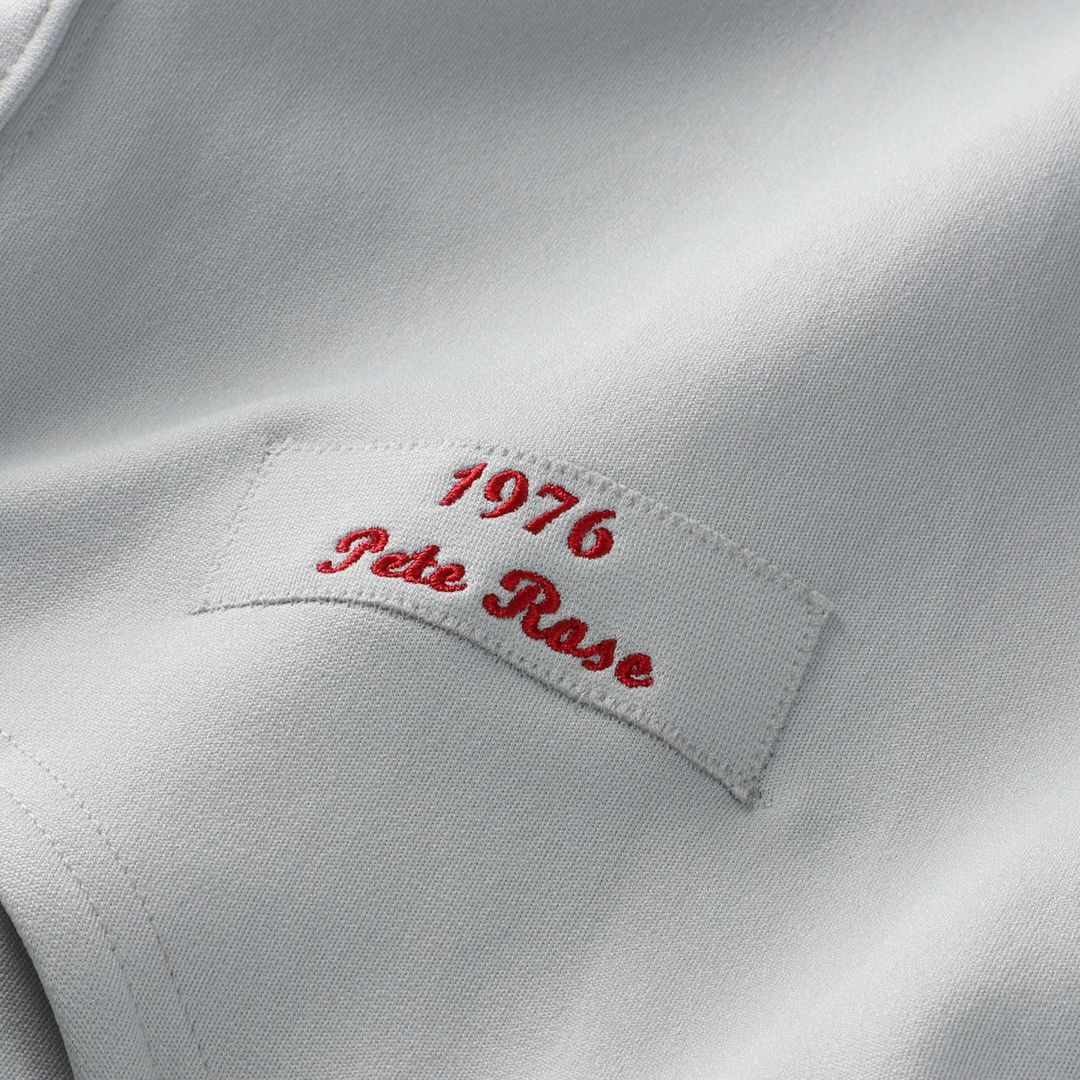 Cincinnati Reds Pete Rose 1976 Authentic Jersey (Gray)