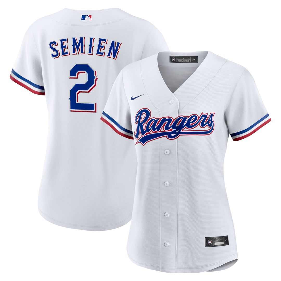 Texas Rangers Marcus Semien Women's Home Replica Jersey (White)