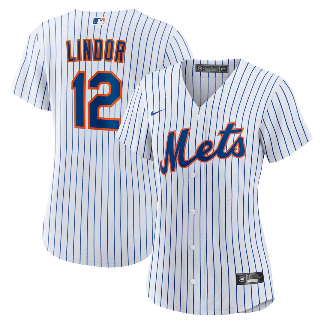 New York Mets Francisco Lindor Women's Home Replica Jersey (White)