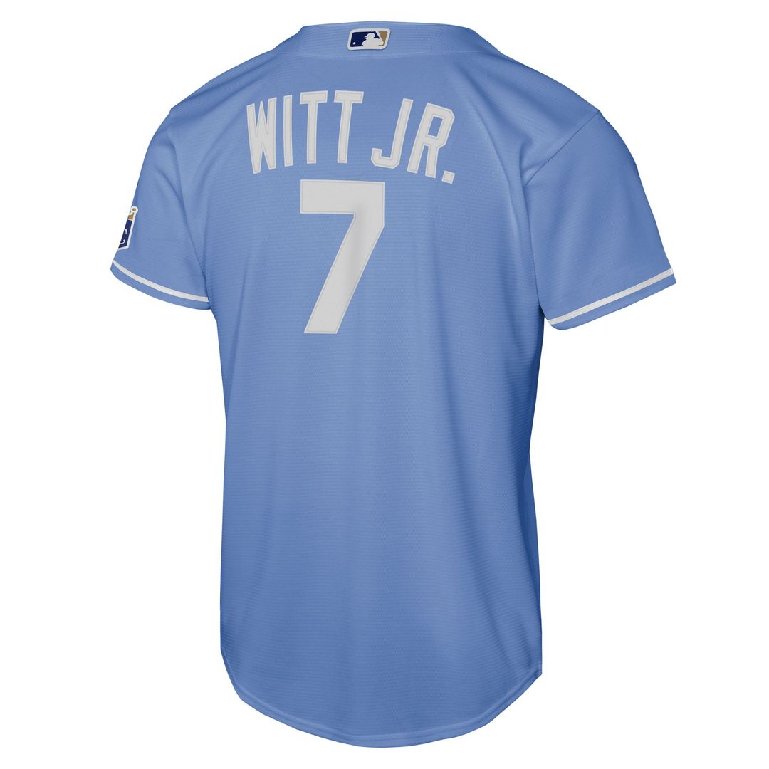 Kansas City Royals Bobby Witt Jr. Youth Alternate Stadium Jersey (Light Blue)