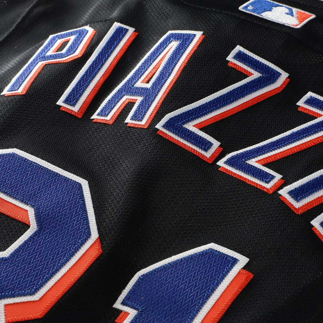 New York Mets Mike Piazza Cooperstown 2000 Batting Practice Jersey (Black)