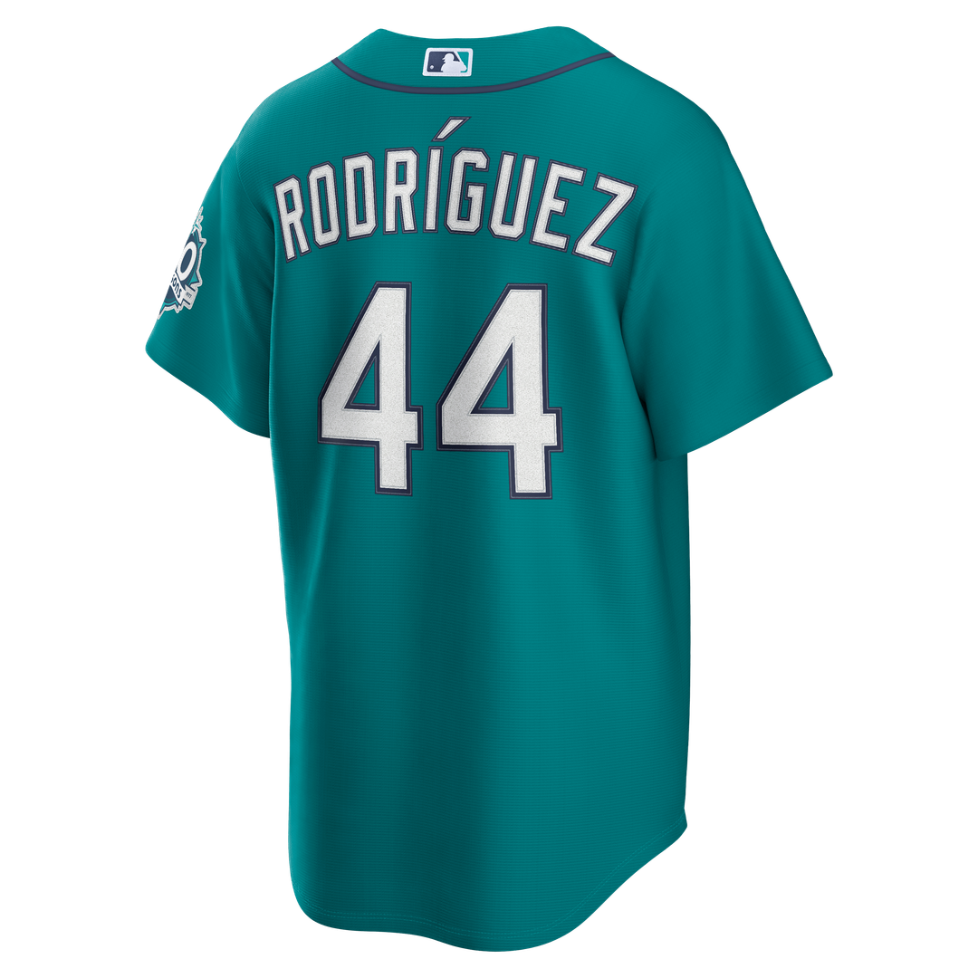 Seattle Mariners Julio Rodríguez Alternate Stadium 50th Season Patch Jersey (Teal)