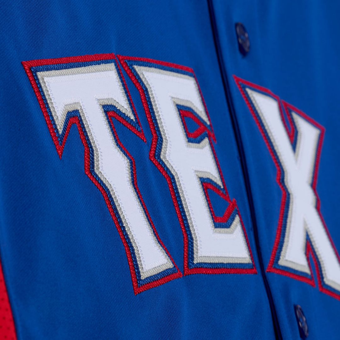 Texas Rangers Adrian Beltre Cooperstown Mesh Batting Practice Button-Up Jersey (Royal)