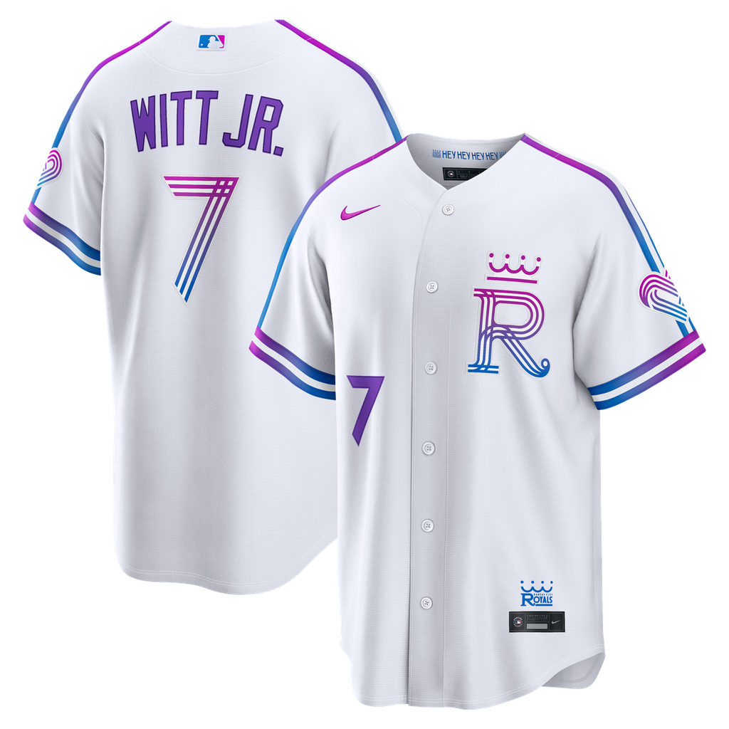 Kansas City Royals Bobby Witt Jr. 2026 City Connect Stadium Jersey (White)