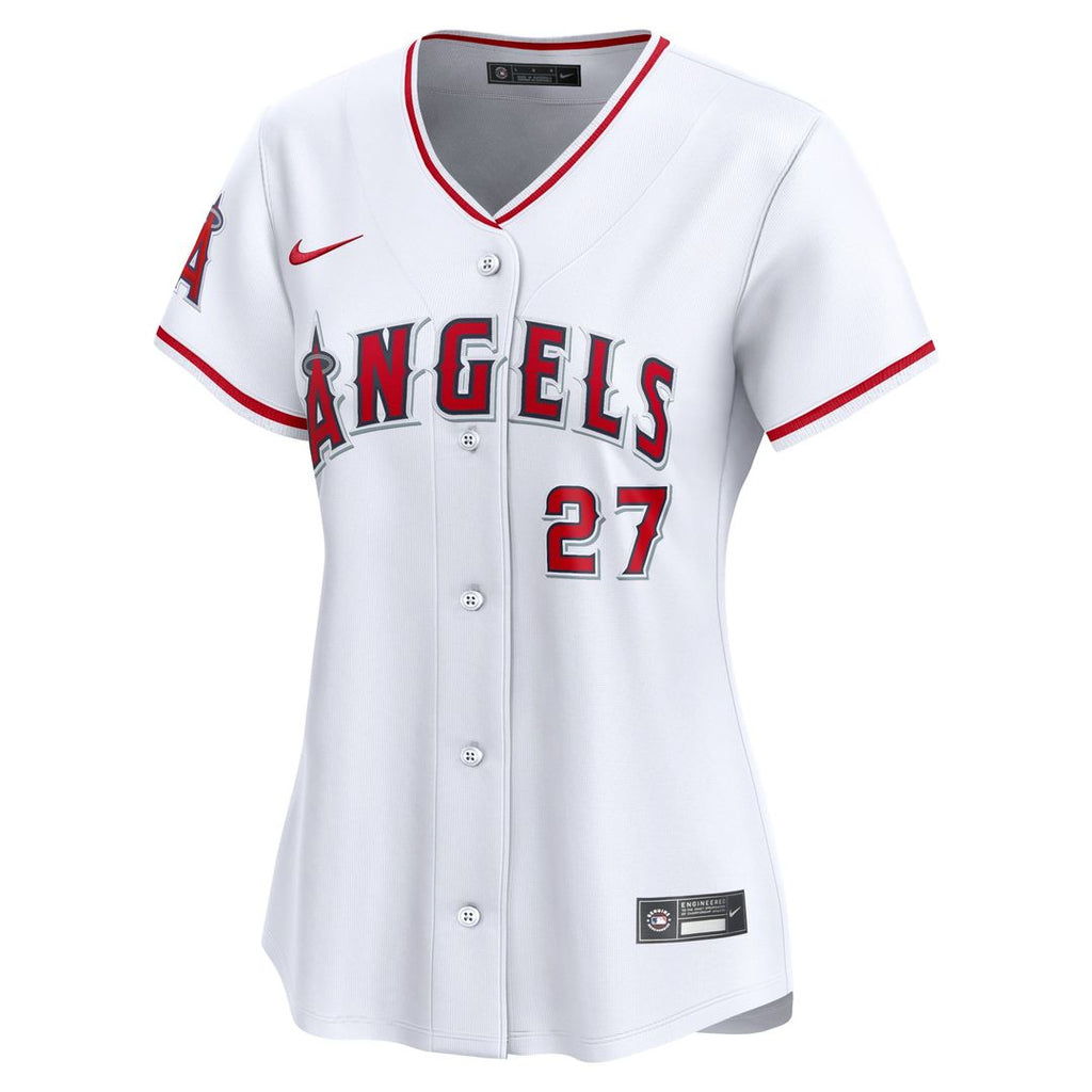 Los Angeles Angels Mike Trout Women's Home Limited Jersey (White)