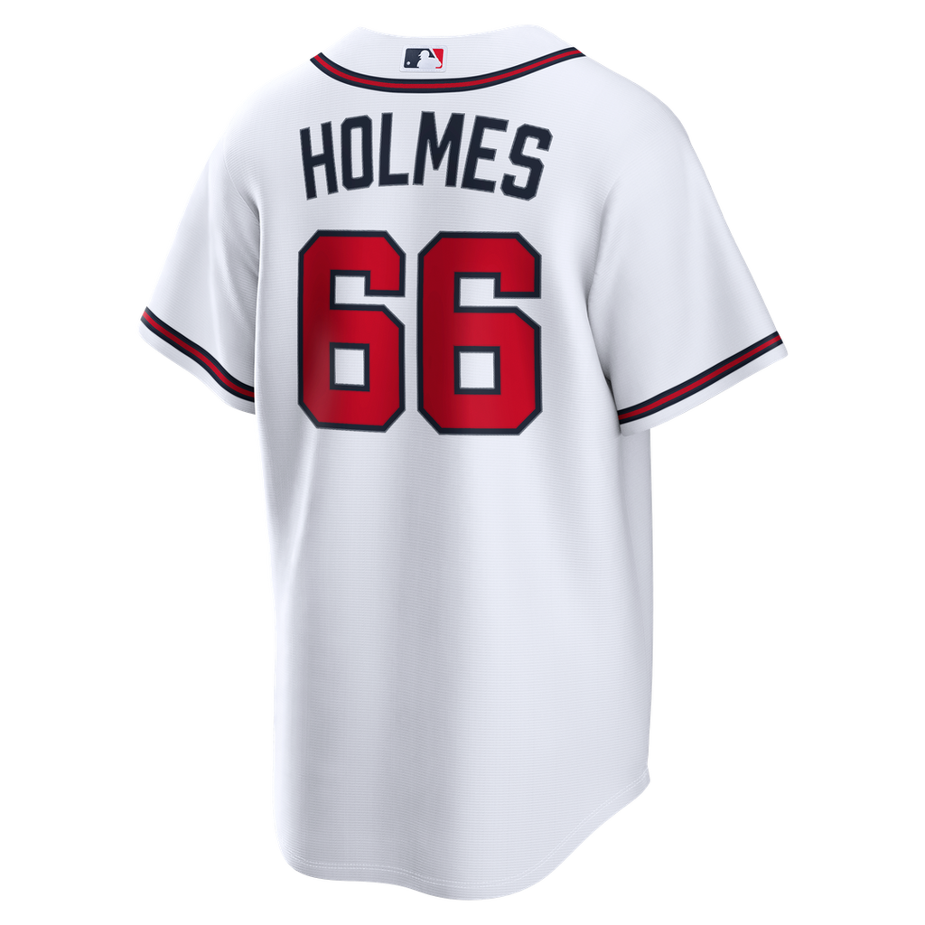 Atlanta Braves Grant Holmes Home Replica Jersey (White)
