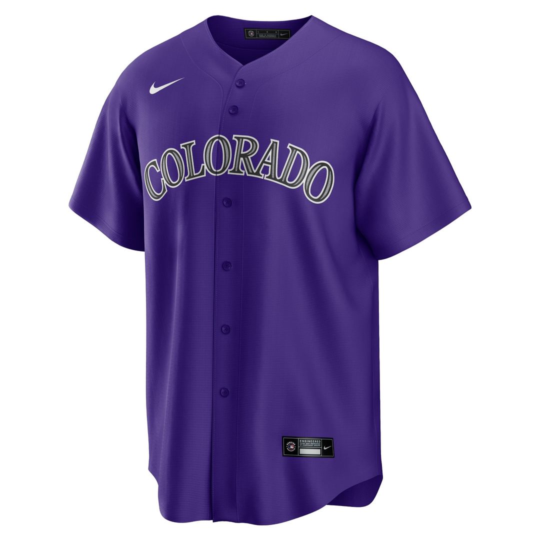 Colorado Rockies Kris Bryant Alternate Replica Jersey (Purple)