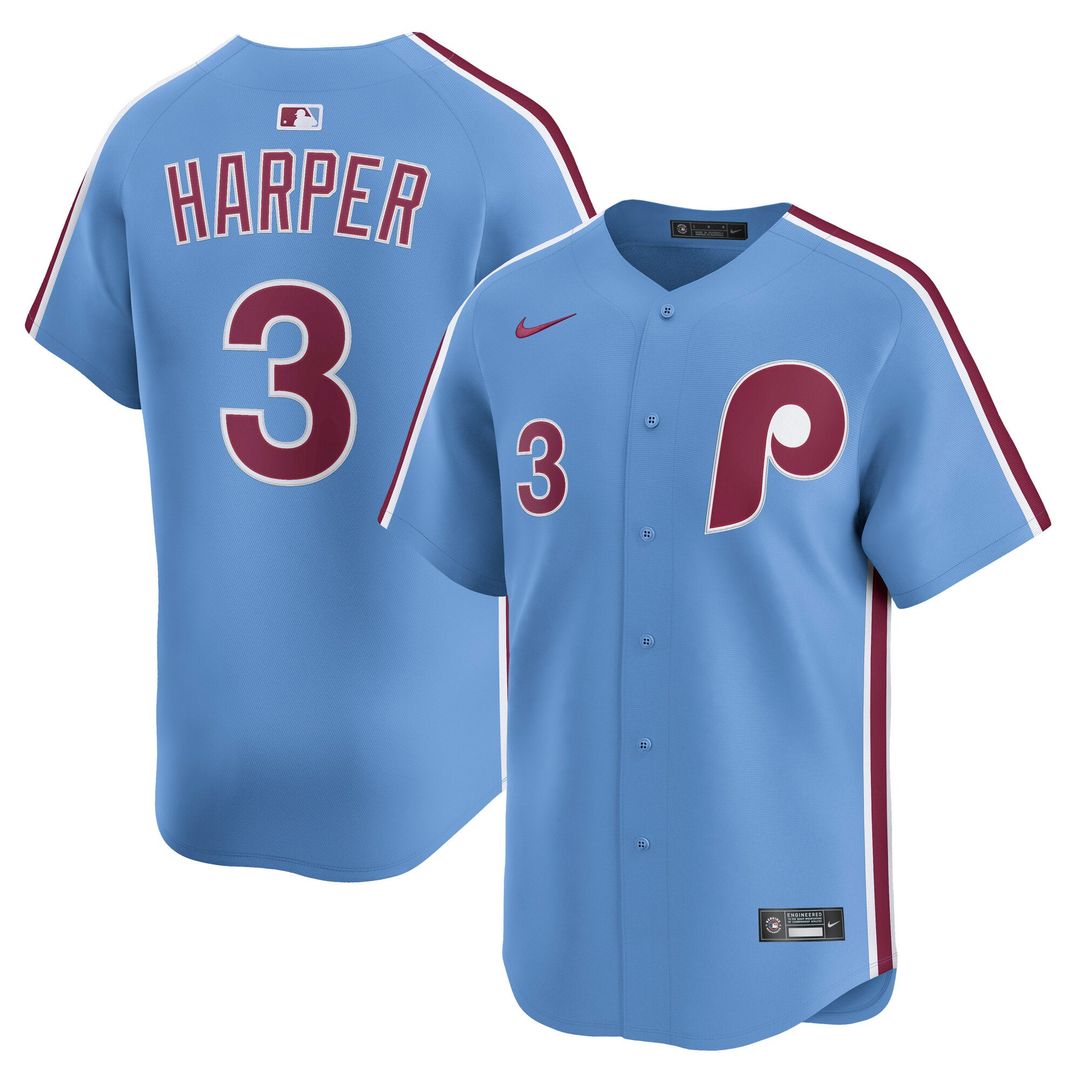 Philadelphia Phillies Bryce Harper Road Limited Jersey (Gray)