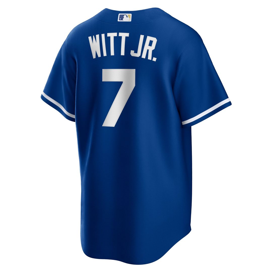 Kansas City Royals Bobby Witt Jr. Alternate 2 Replica Jersey (Rush Blue)