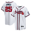 Atlanta Braves Andruw Jones Home Replica 2026 Hall of Fame Patch Jersey (White)
