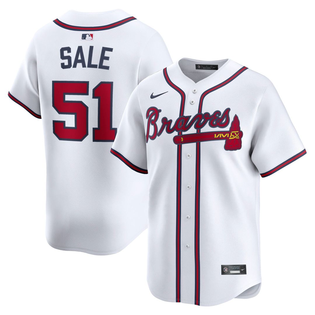 Atlanta Braves Chris Sale Home Limited Jersey (White)