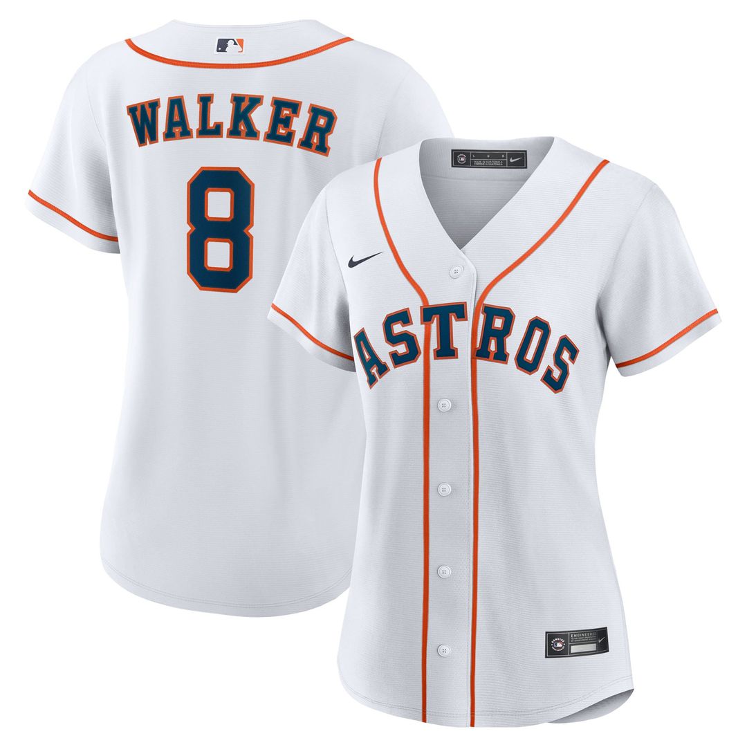 Houston Astros Christian Walker Women's Home Replica Jersey (White)