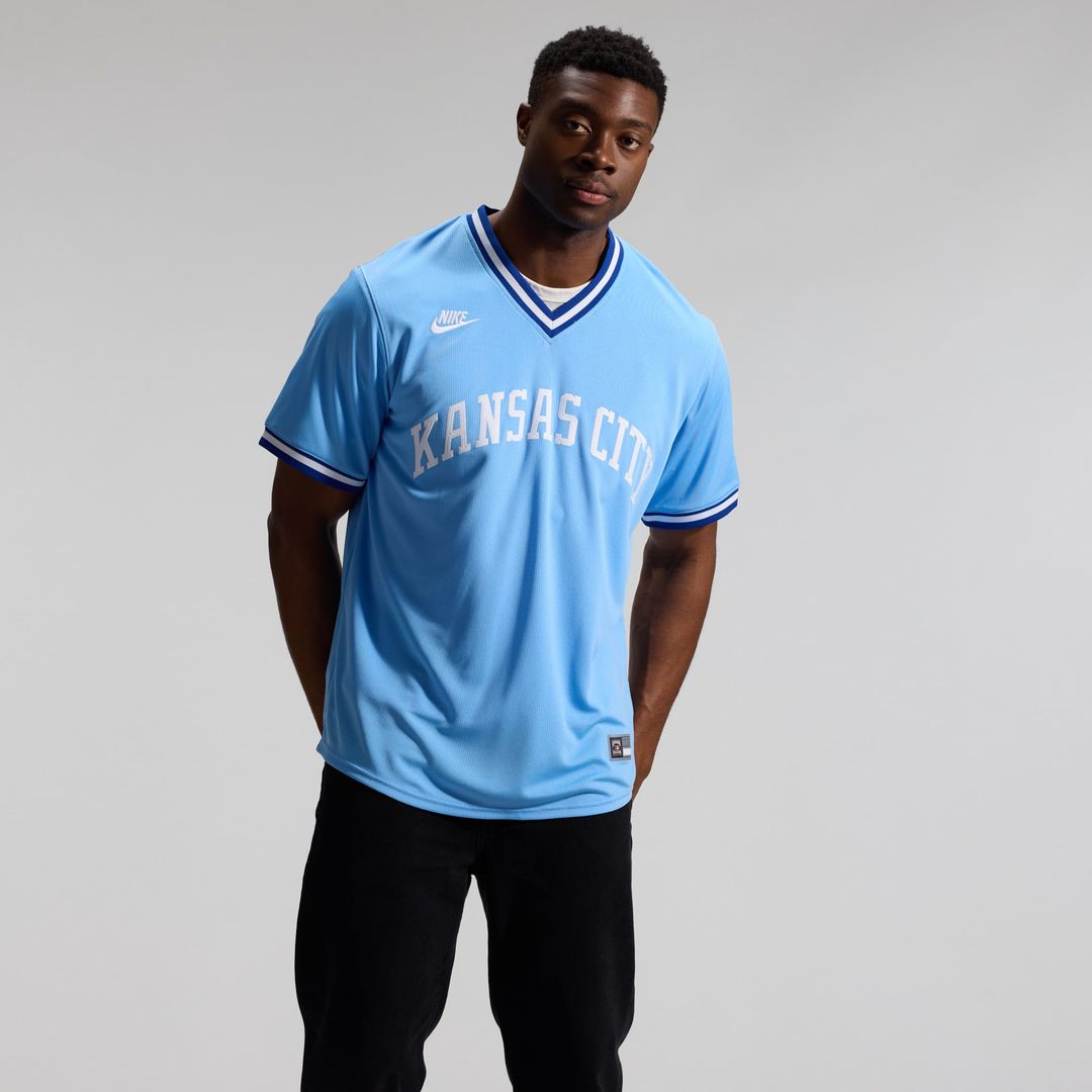 Kansas City Royals Bo Jackson Throwback Cooperstown Limited Jersey (Light Blue)