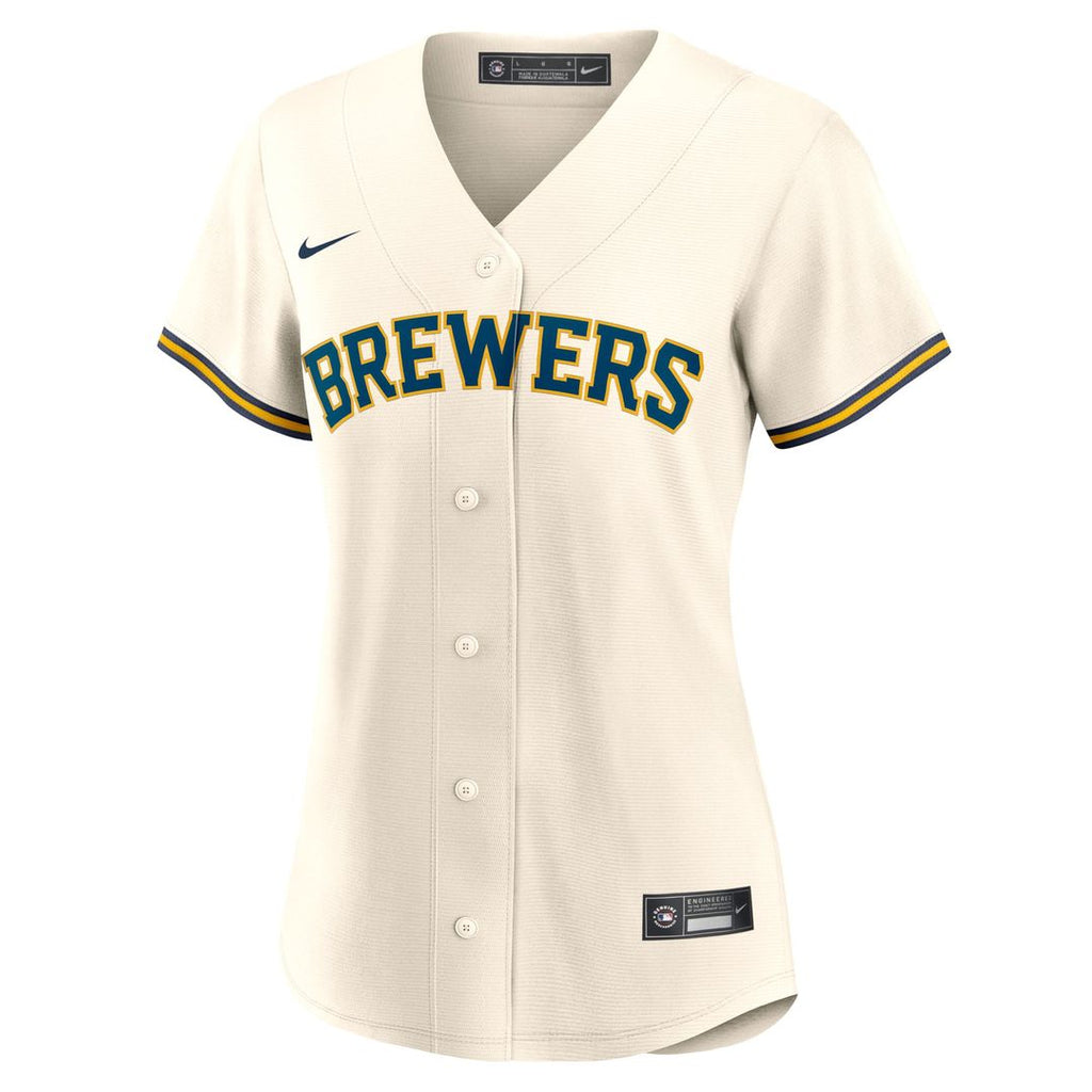 Milwaukee Brewers Women's Home Replica Team Jersey (Cream)