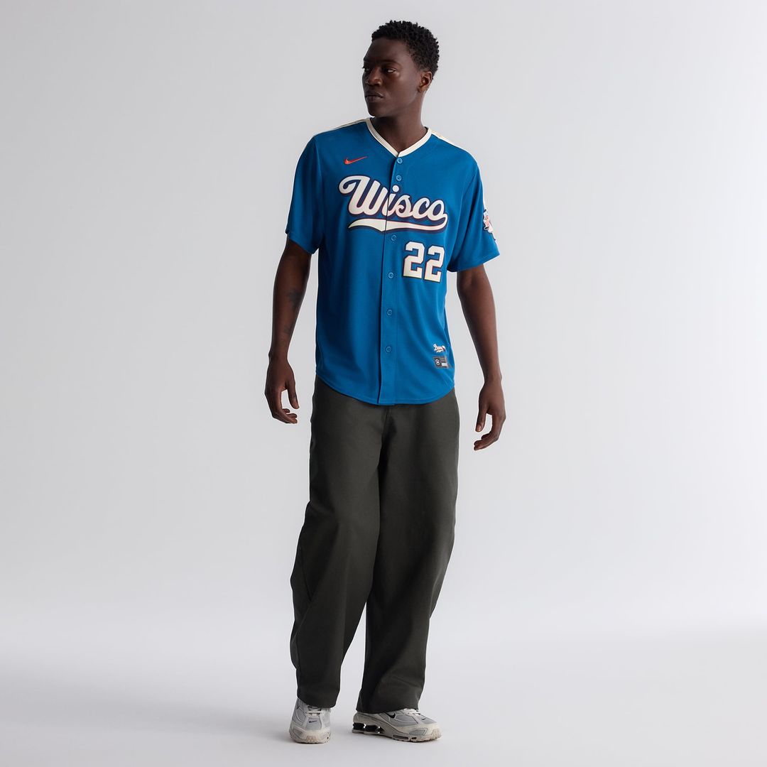 Milwaukee Brewers Christian Yelich 2026 City Connect Stadium Jersey (Mineral Blue)