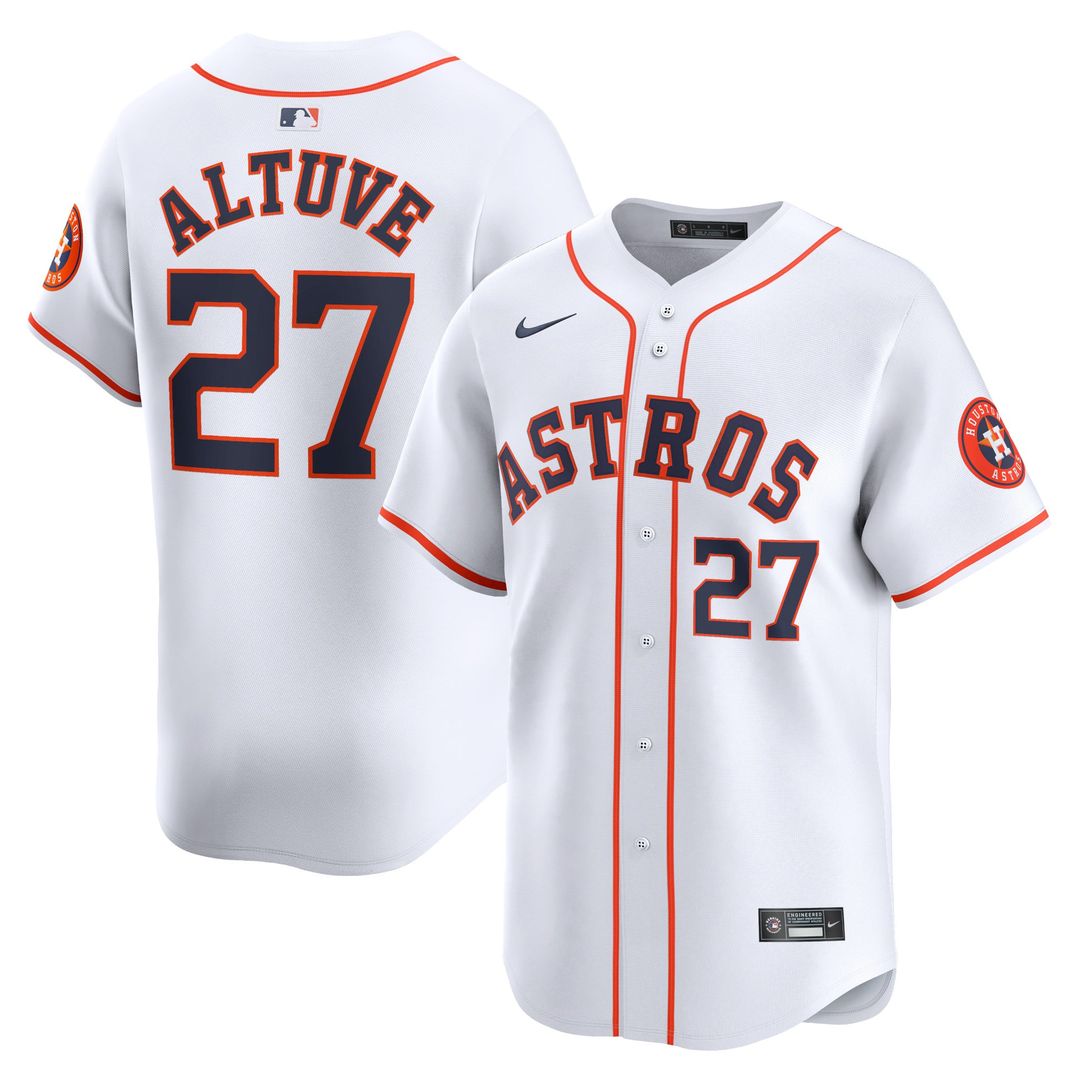 Houston Astros Jose Altuve Home Limited Jersey (White)