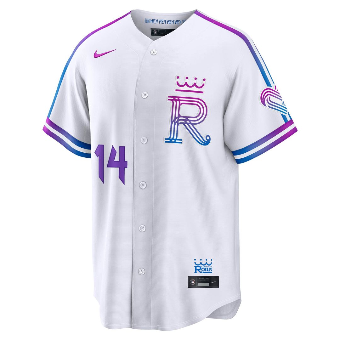 Kansas City Royals Jac Caglianone 2026 City Connect Stadium Jersey (White)