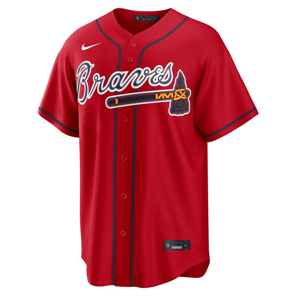 Atlanta Braves Ronald Acuña Jr. Alternate 2 Replica Jersey (Red)