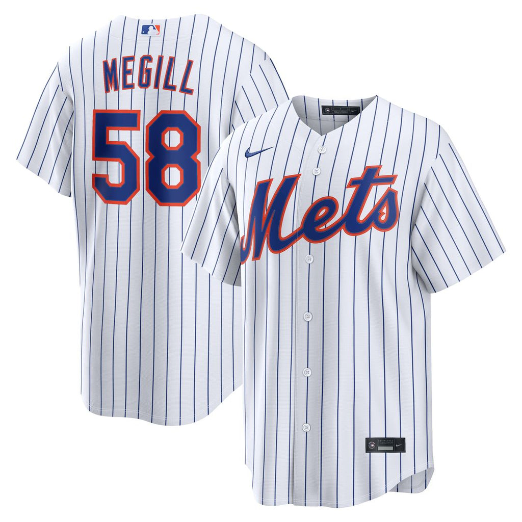 New York Mets Tylor Megill Home Replica Jersey (White)