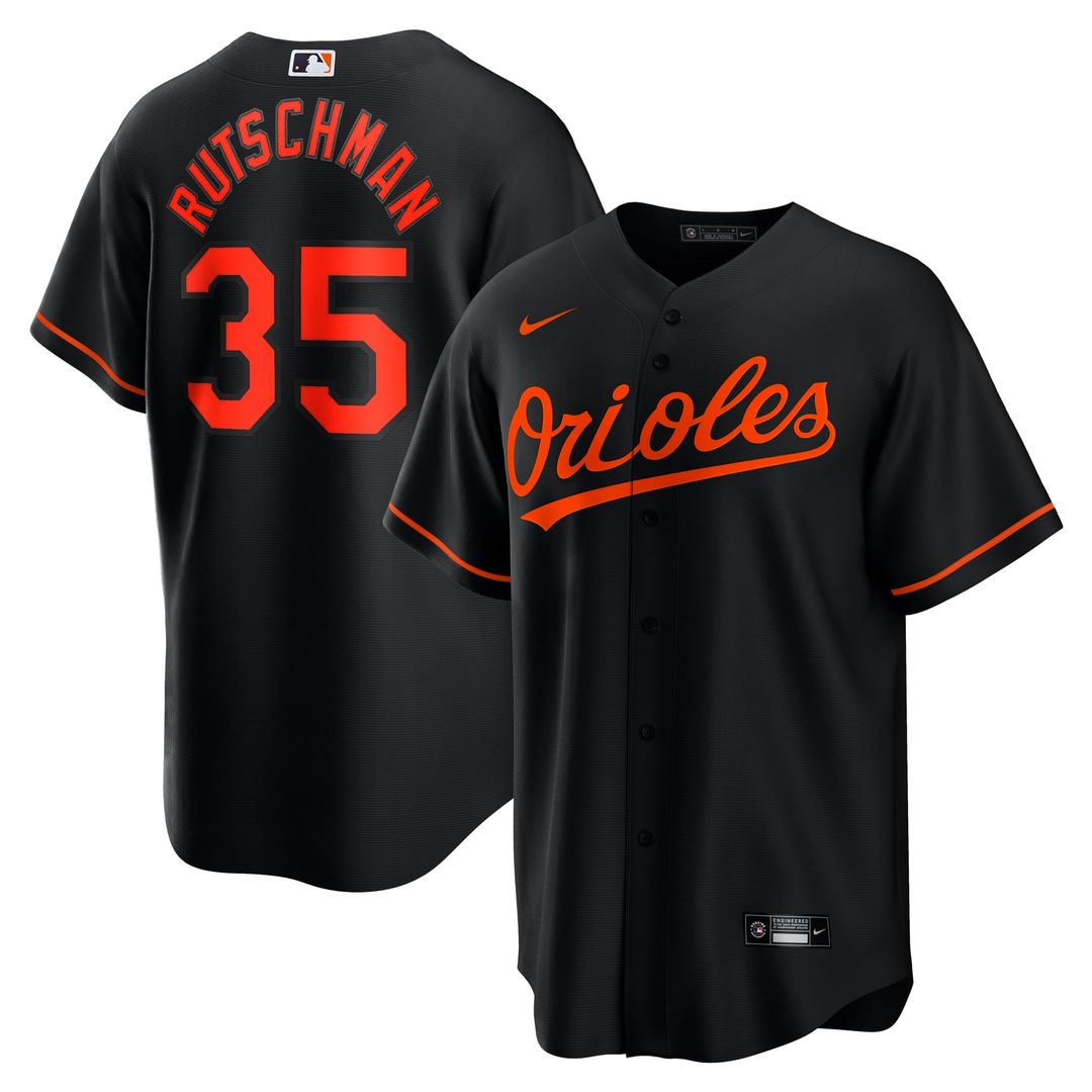 Baltimore Orioles Adley Rutschman Alternate Replica Jersey (Black)