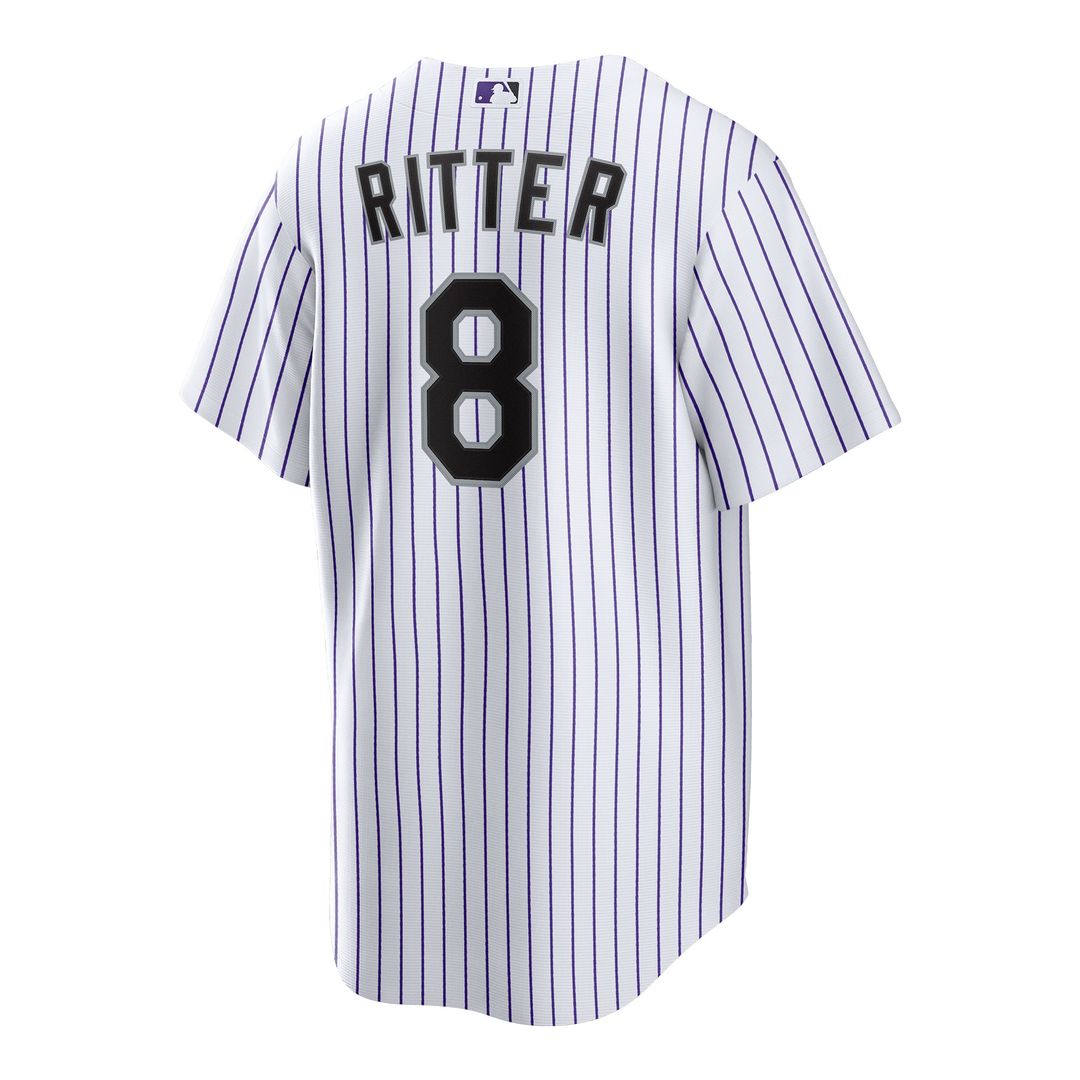 Colorado Rockies Ryan Ritter Home Replica Jersey (White)