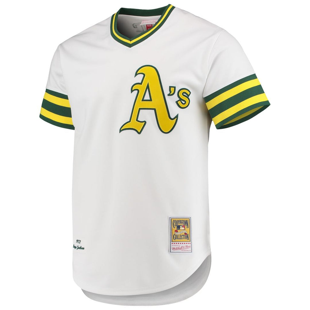 Athletics Reggie Jackson 1972 Cooperstown Authentic Jersey (White)