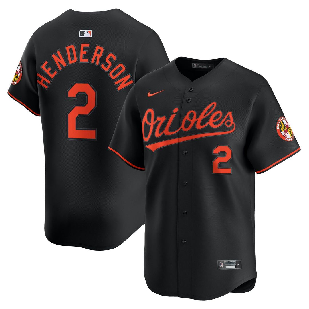 Baltimore Orioles Gunnar Henderson Alternate Limited Jersey (Black)