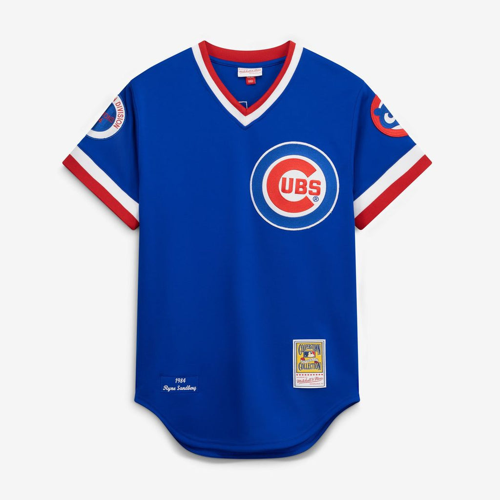 Chicago Cubs Ryne Sandberg 1984 Throwback Authentic Jersey (Royal)
