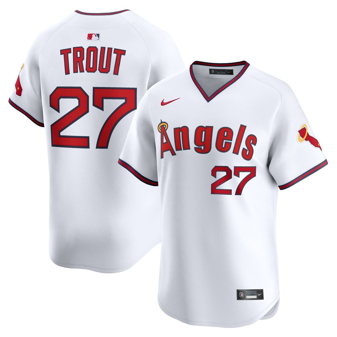 Los Angeles Angels Mike Trout Alternate Limited Jersey (White)