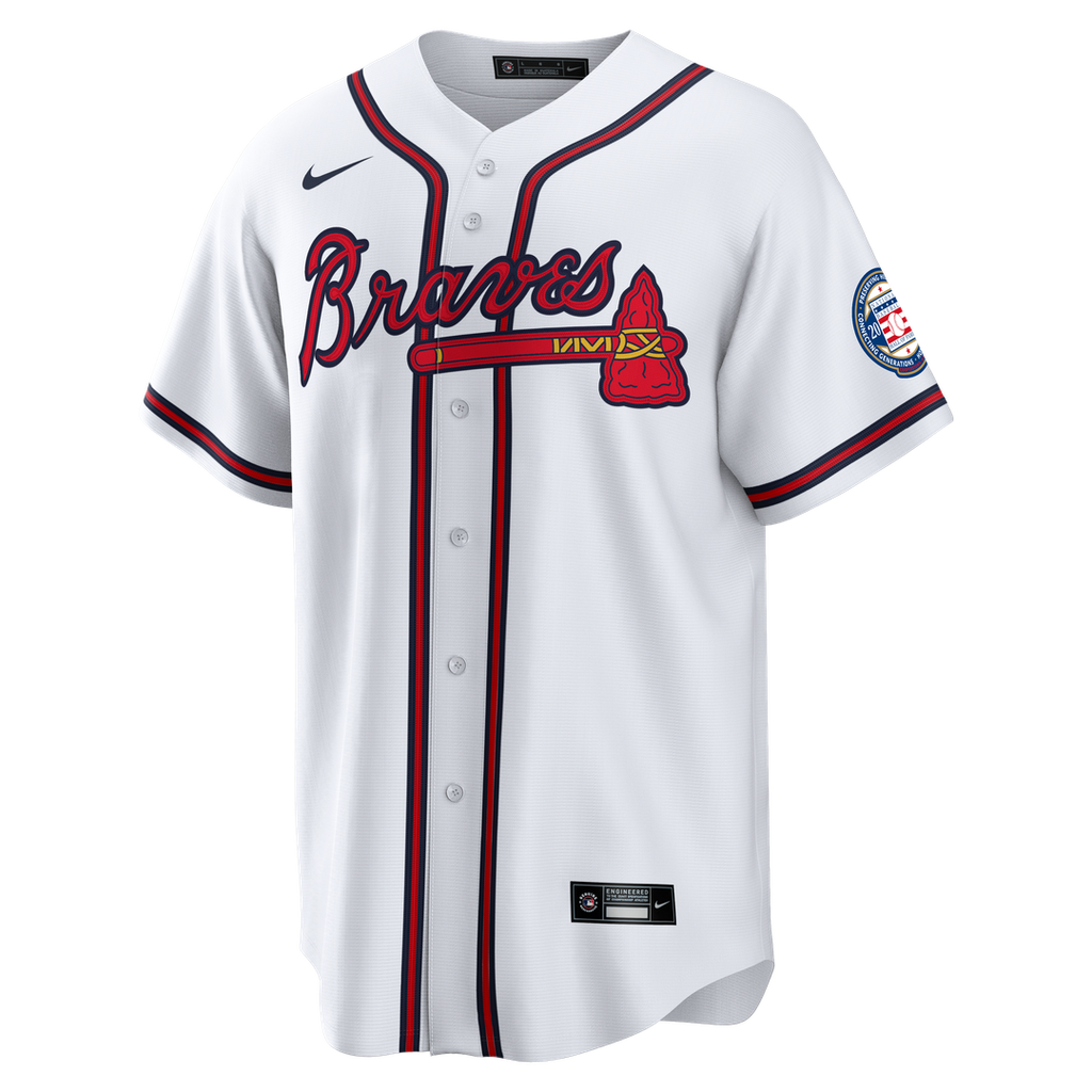 Atlanta Braves Andruw Jones Home Replica 2026 Hall of Fame Patch Jersey (White)
