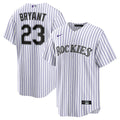 Colorado Rockies Kris Bryant Replica Jersey (White/Purple)