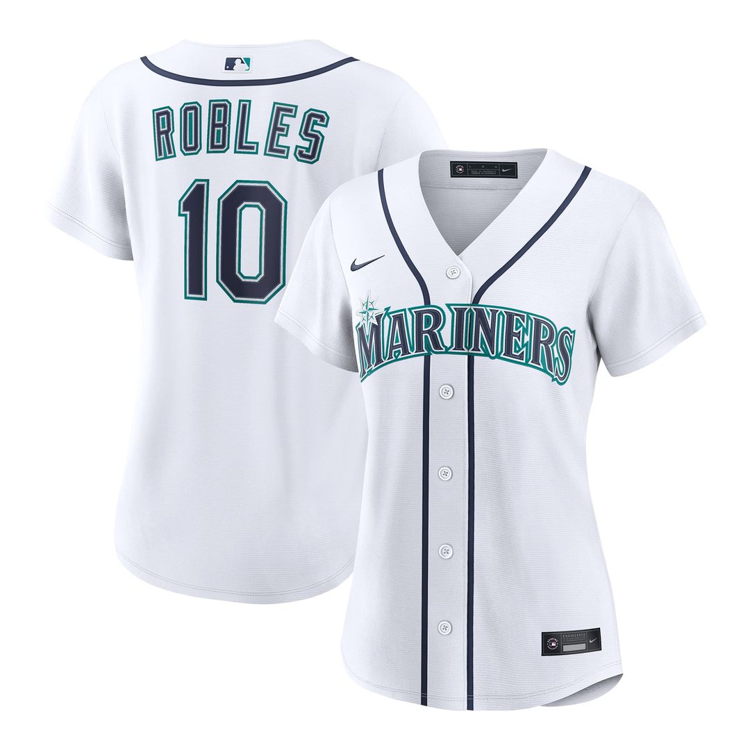 Seattle Mariners Victor Robles Women's Home Replica Jersey (White)