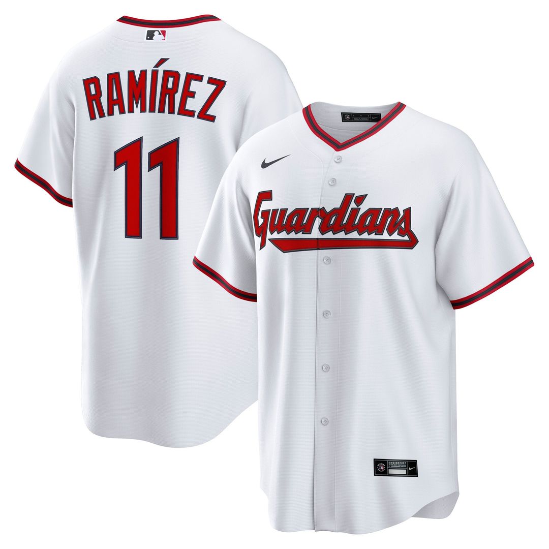 Cleveland Guardians José Ramírez Home Replica Jersey (White)