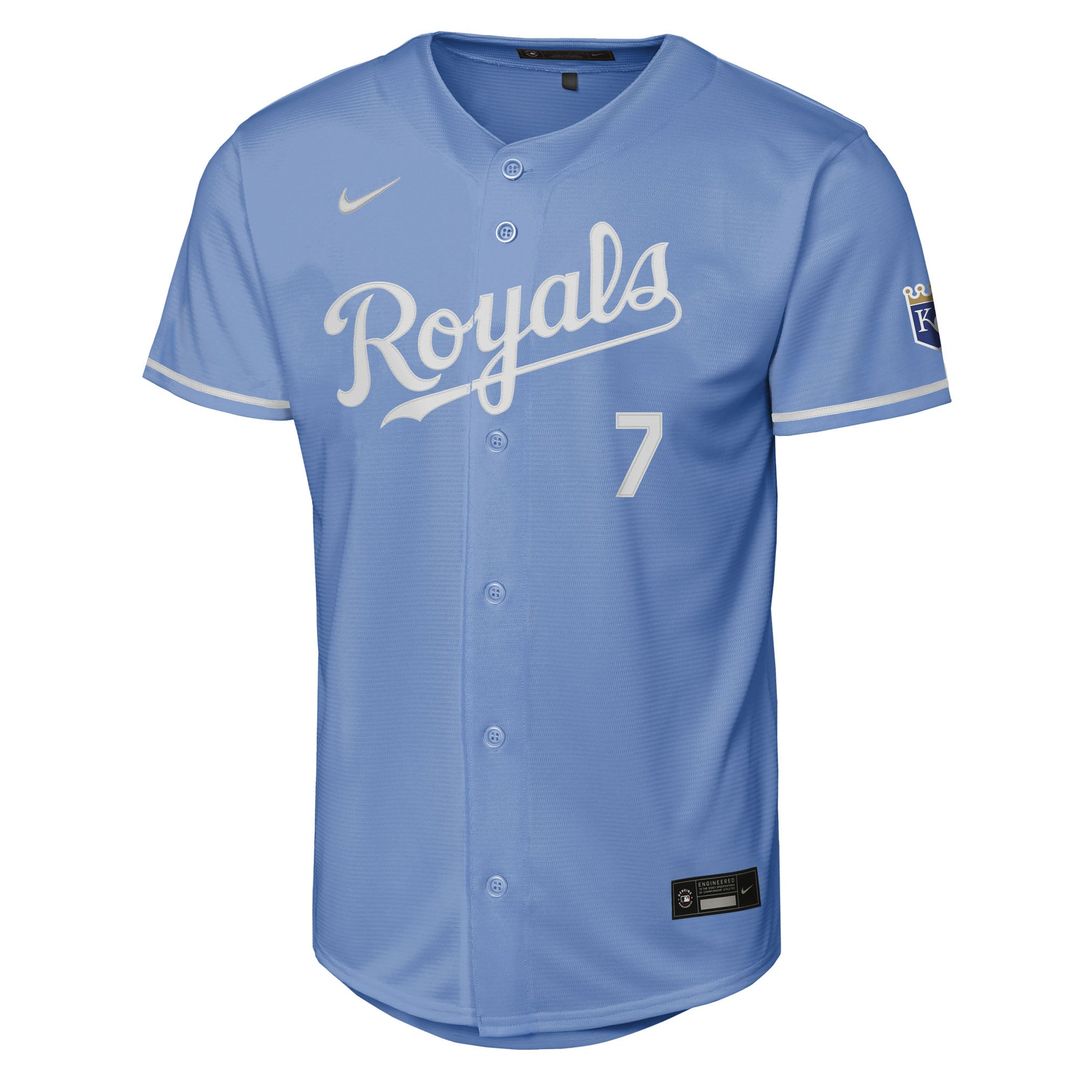 Kansas City Royals Bobby Witt Jr. Youth Home Stadium Jersey (White)