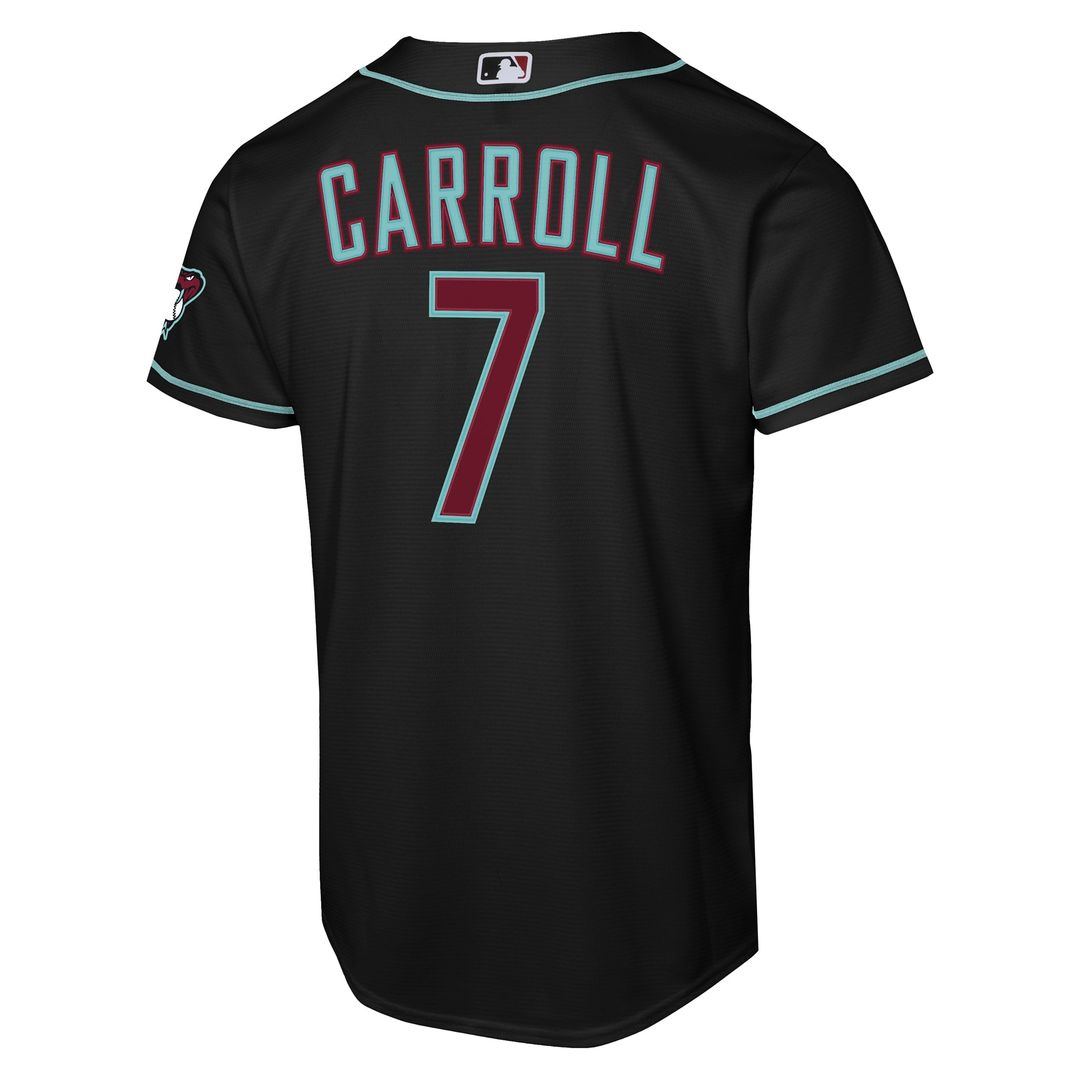 Arizona Diamondbacks Corbin Carroll Youth Alternate Stadium Jersey (Black)