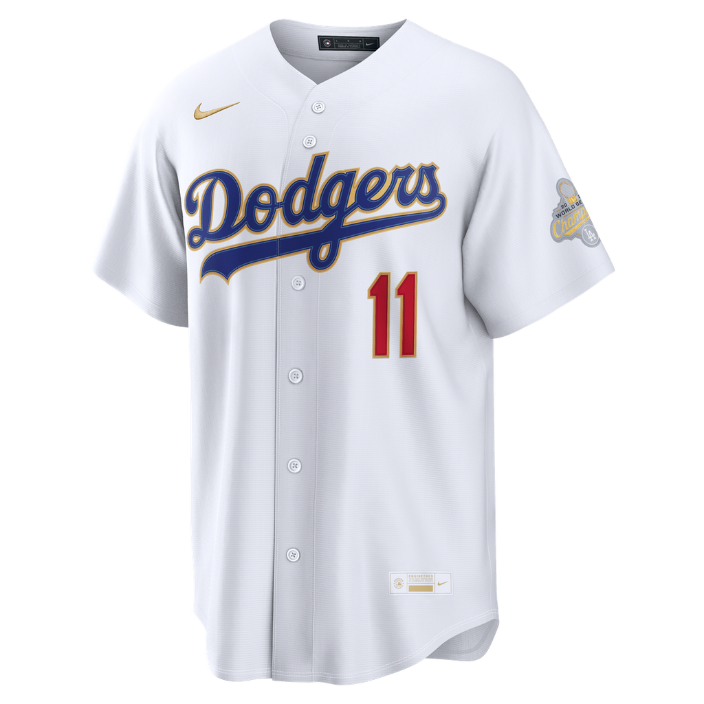 Los Angeles Dodgers Roki Sasaki 2026 Gold Collection Kanji Stadium Jersey (White)