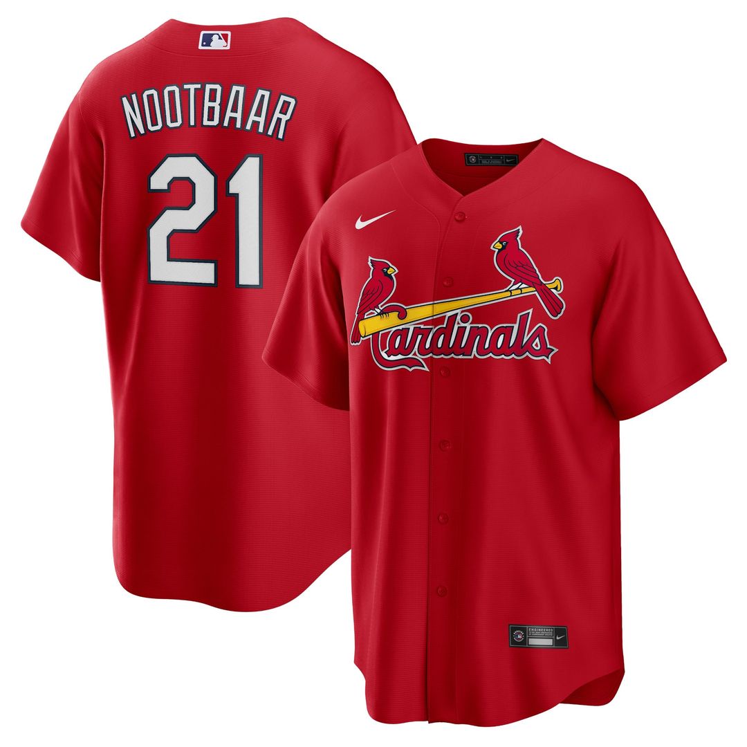 St. Louis Cardinals Lars Nootbaar Big & Tall Alternate Replica Jersey (Red)