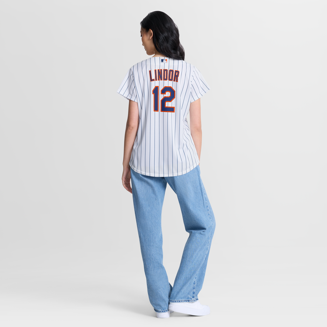 New York Mets Francisco Lindor Women's Home Replica Jersey (White)