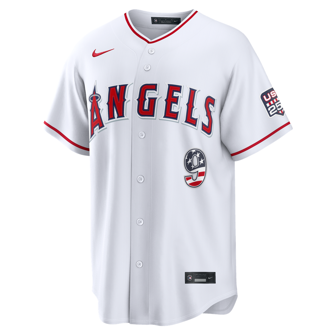 Los Angeles Angels Zach Neto USA 250 Fourth of July Stadium Jersey (White)
