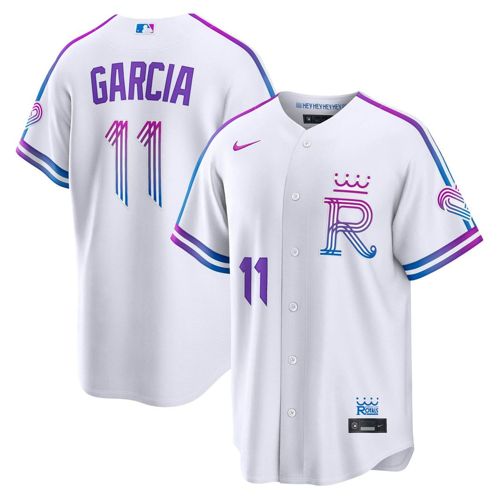 Kansas City Royals Maikel Garcia 2026 City Connect Stadium Jersey (White)