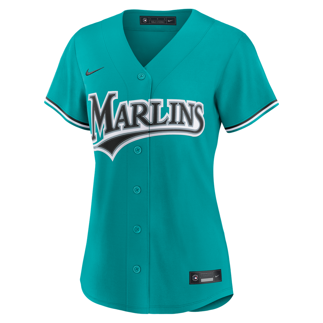 Miami Marlins Women's Alternate Replica Jersey (Teal)