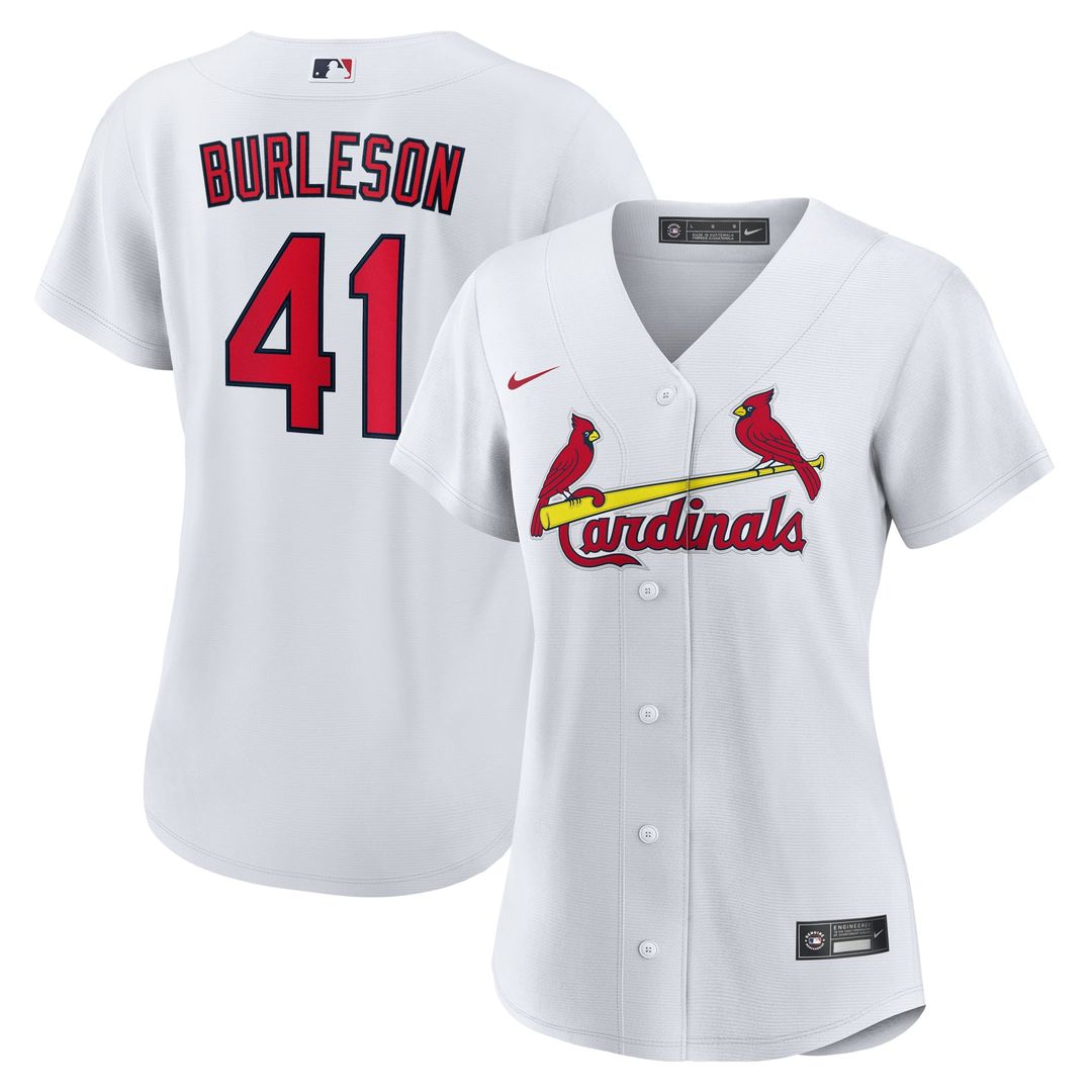 St. Louis Cardinals Alec Burleson Women's Home Replica Jersey (White)