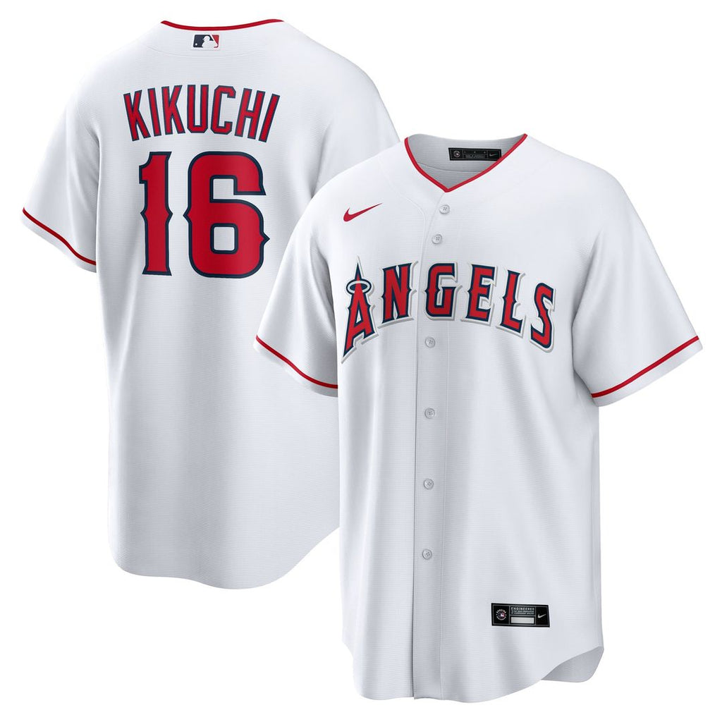 Los Angeles Angels Yusei Kikuchi Home Replica Jersey (White)