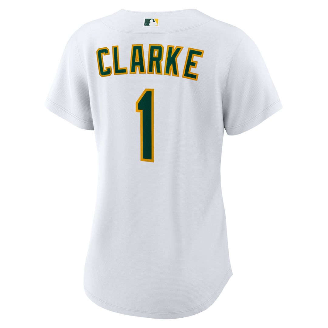 Athletics Denzel Clarke Women's Home Replica Jersey (White)