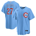 Chicago Cubs Seiya Suzuki Alternate Replica Jersey (Light Blue)