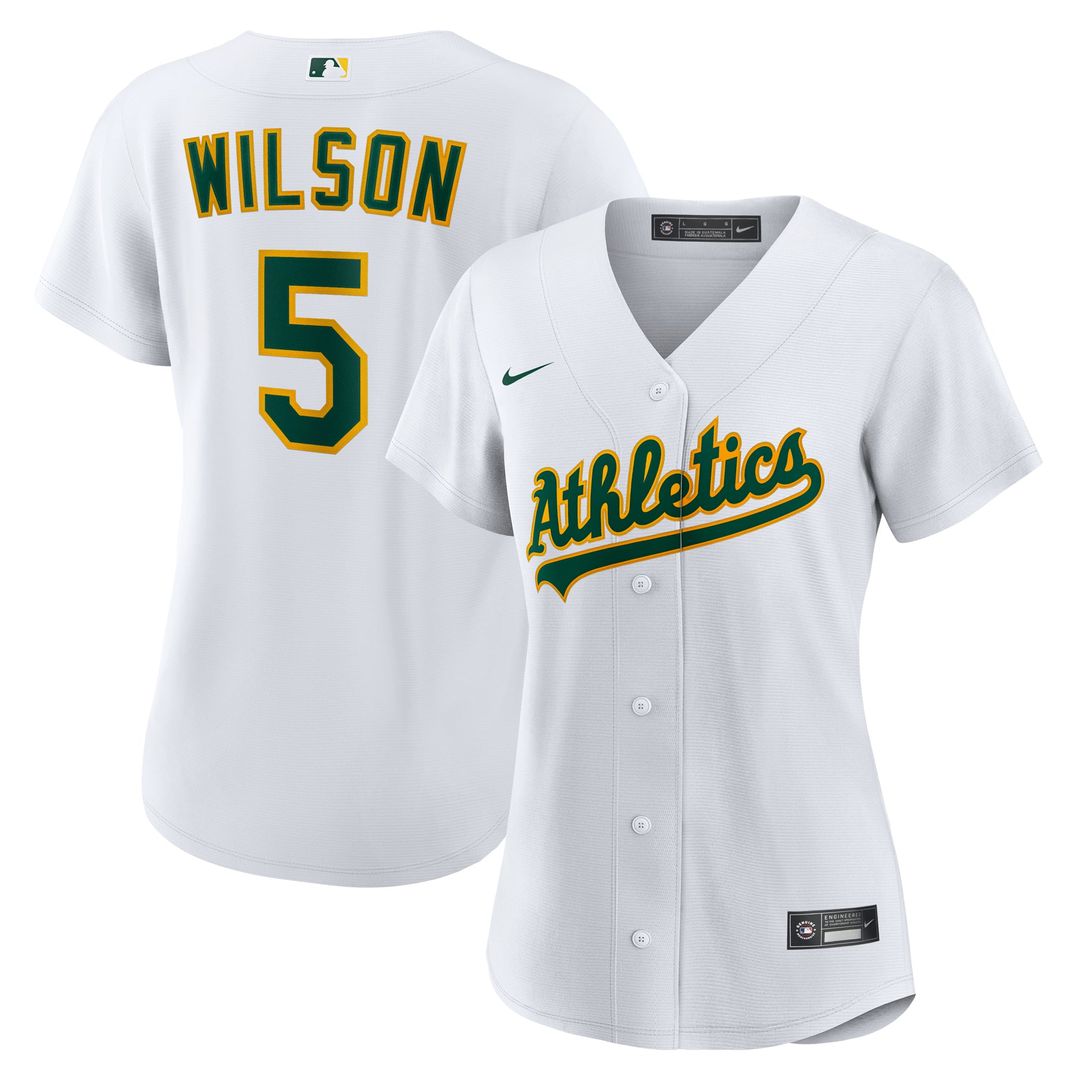 Athletics Jacob Wilson Women's Home Replica Jersey (White)