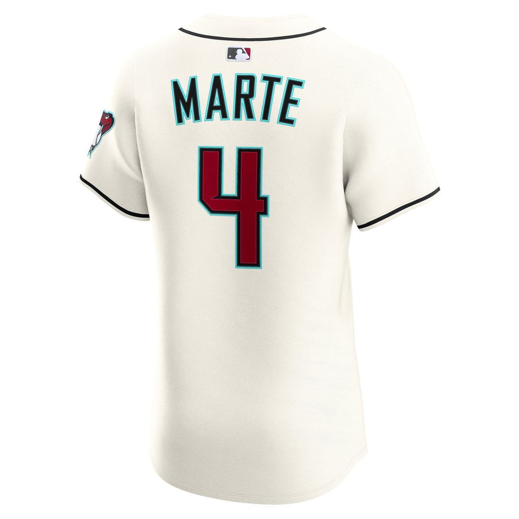 Arizona Diamondbacks Ketel Marte Home Elite Jersey (Cream)