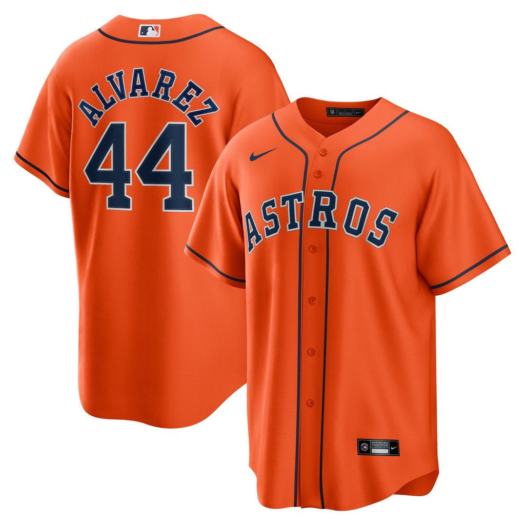 Houston Astros Yordan Álvarez Alternate Replica Jersey (Orange)